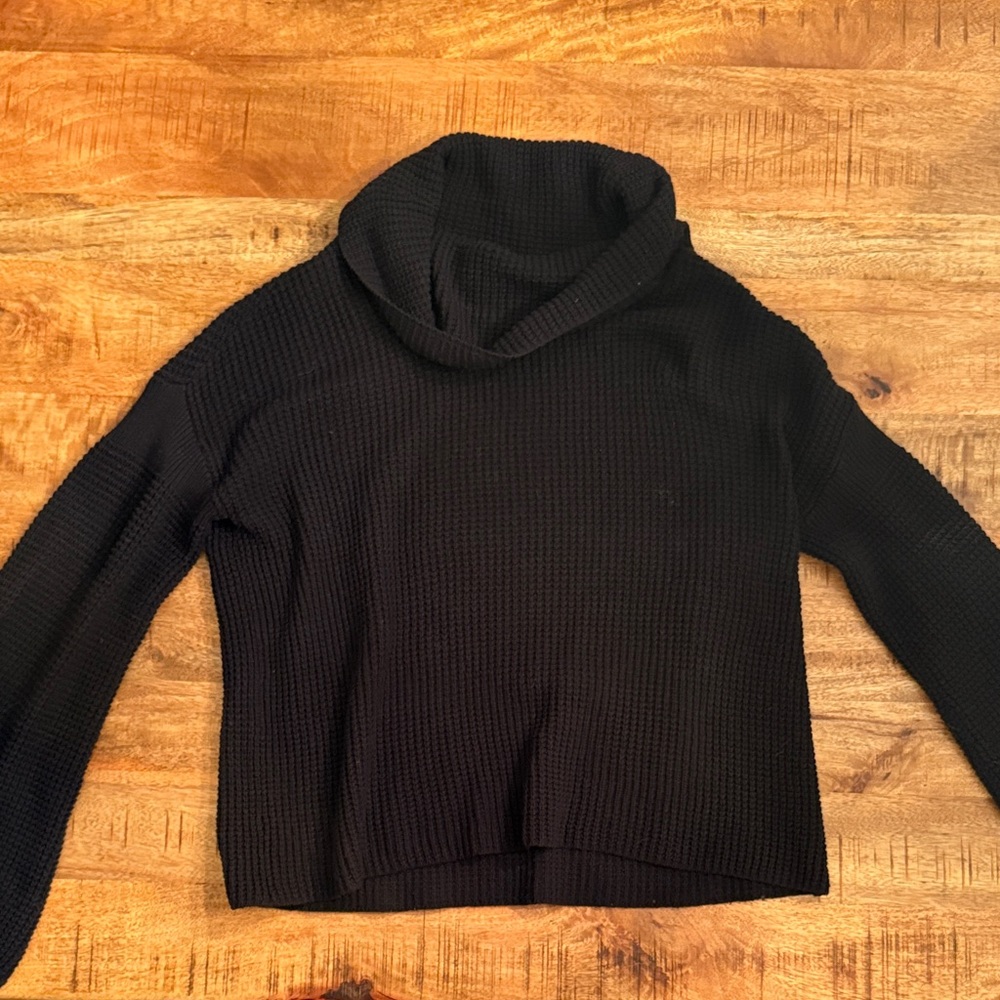 Splendid Black Turtleneck Sweater